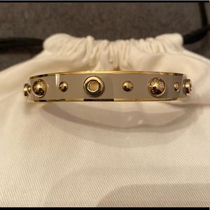 Coach Taupe Enamel Bangle
